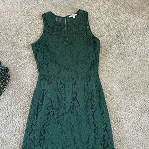 BB Dakota green lace dress size small